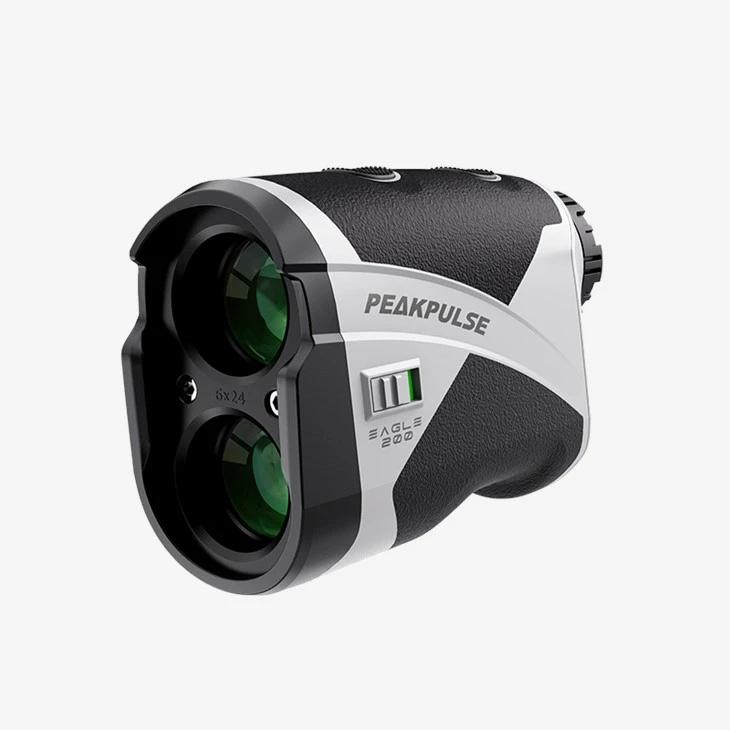 Golf Laser Afstandsmåler 7 grader Super bred FOV med højpræcisions flagstangslåsning Vibrationsfunktion Hældningstilstand Kontinuerlig scanning